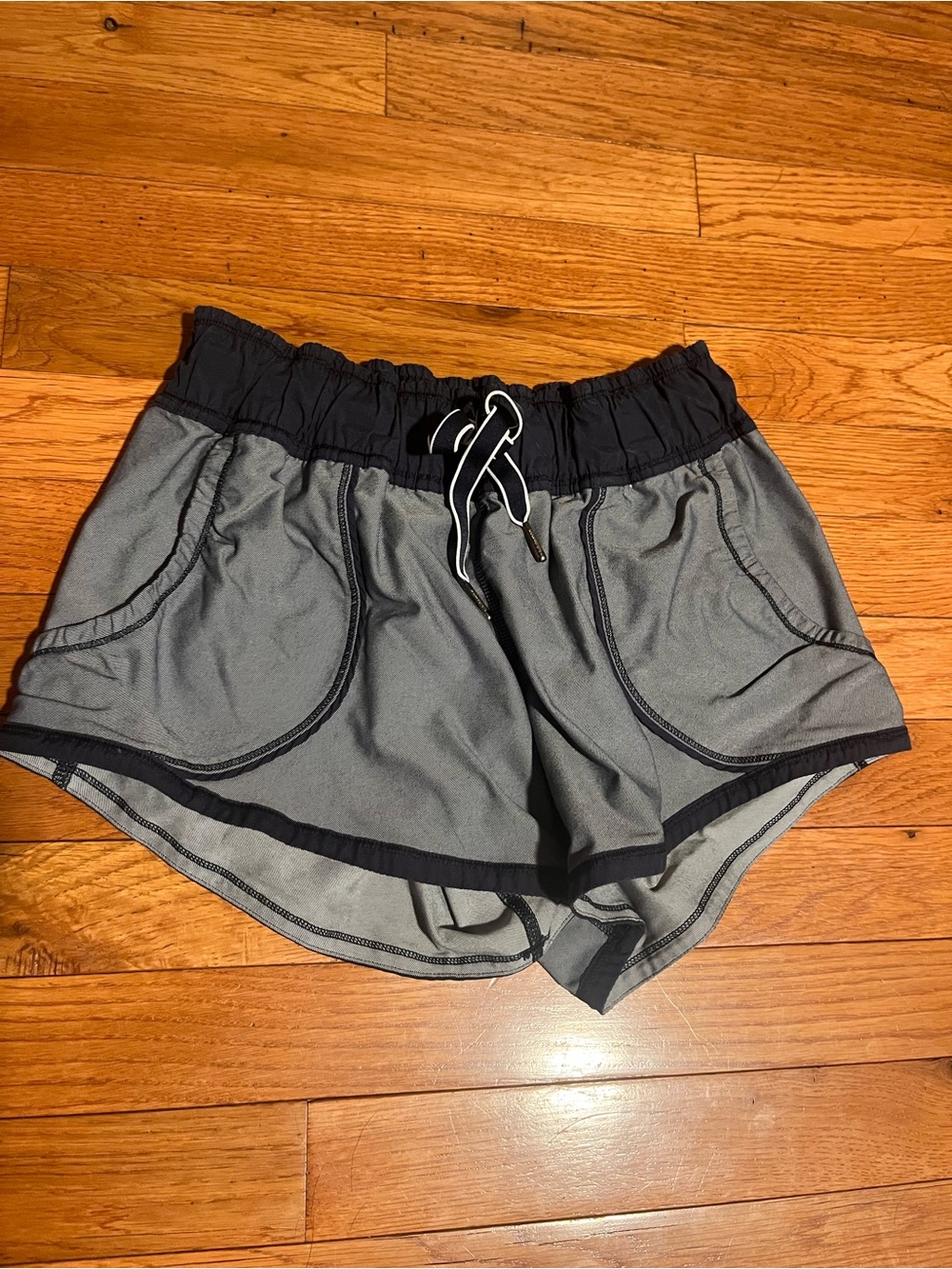 Women’s Gray and Black Athletic Shorts